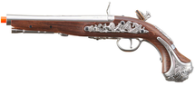 HFC 18th Century George Washington Gas 6mm Flintlock Pistol in Wood & Chrome