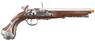 HFC 18th Century George Washington Gas 6mm Flintlock Pistol in Wood & Chrome