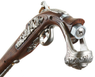 HFC 18th Century George Washington Gas 6mm Flintlock Pistol in Wood & Chrome