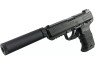 Tokyo Marui TM45 Tactical GBB Airsoft Pistol with Silencer in Black