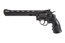 Well G296D Revolver 8" Co2 Metal Revolver in Black