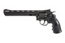Well G296D Revolver 8" Co2 Metal Revolver in Black
