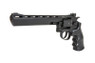 Well G296D Revolver 8" Co2 Metal Revolver in Black