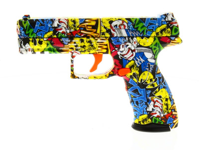 Gel Ball Blaster Spring Powered P226 in Comic Style