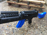 golden hawk 2001 Spring Sniper Rifle with bipod in blue/black
