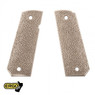 ERGO XTR 1911 Grip Tapered Bottom Hard Rubber in Dark Earth