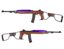 King Arms M2 Paratrooper Carbine GBB Rifle with Wood Stock in Blue