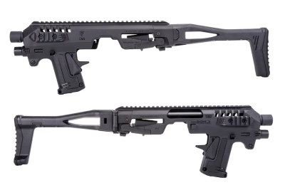 CAA Airsoft MICRO RONI G3 Pistol-Carbine Conversion for P320 M17 & M18 (Black)