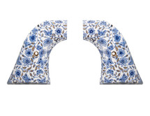 King Arms SAA.45 Grip Panel Revolver Series - White Porcelain Pattern