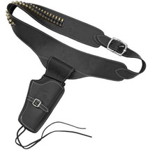 Denix Western Revolver Cartridge Belt Holster with 24 Bullets