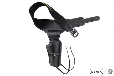 Denix Western Revolver Cartridge Belt Holster with 24 Bullets