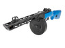 Snow Wolf PPSH AEG With Dual Magazine in Blue