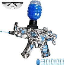 ***broken*** Gel Ball Blaster MP5  Fully Automatic  Rechargeable Battery in Blue