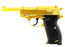 Galaxy G21 Full Metal Walther P38 pistol in Gold