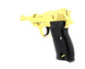 Galaxy G21 Full Metal Walther P38 pistol in Gold