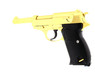 Galaxy G21 Full Metal Walther P38 pistol in Gold