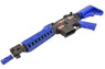 Nuprol M4 Duel Tone Rifle in short barrel version with crane stock short  barrel in Blue