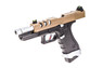 Vorsk EU17 Tactical Gas Blowback Pistol With Tan Top Slide (VGP-01-06)