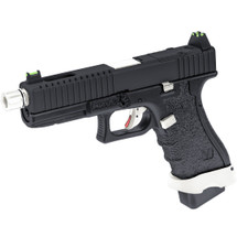 Vorsk EU17 Tactical Gas Blowback Pistol in Black & Silver