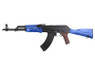 Double Bell AK47 AEG Rifle in Real Wood & Metal Finish in Blue