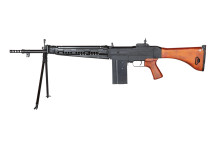 S&T Type 64 AEG Airsoft Support Rifle in Wood Finish