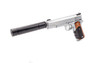 Vorsk VX-9 Agency GBB Pistol in Silver With Silencer (VGP-03-03)