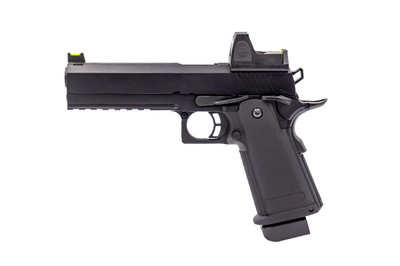 Raven Hi Capa 5.1 Gas Blowback Pistol in Black with BDS Sight