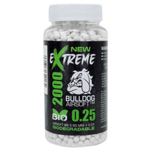 Bulldog Extreme Bio BB Pellets 2000 x 0.25g Bottle in white