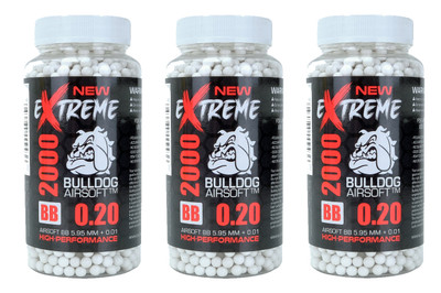 Bulldog Extreme BB pellets 6000 x 0.20g Bottle in white