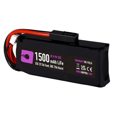 Nuprol 1500mah 9.9v 25c Li-Fe Brick Type Battery