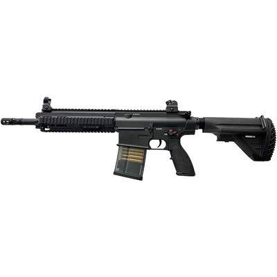 E&C HK417A1 AEG Airsoft Rifle with 12" Barrel in Black