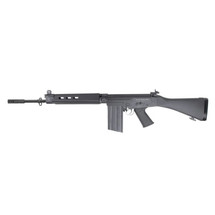 King Arms FAL AEG Ver.2 Electric Airsoft Rifle in Black (Full‑Length)