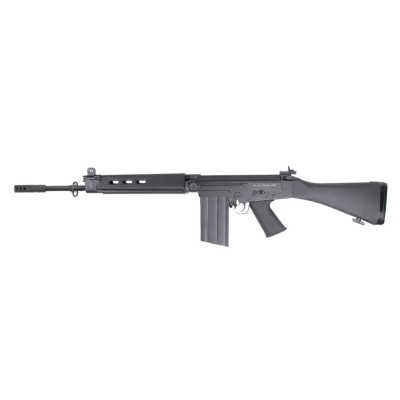 King Arms FAL AEG Ver.2 Electric Airsoft Rifle in Black (Full‑Length)