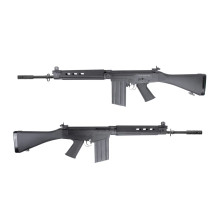 King Arms FAL Ver.3 AEG Airsoft Rifle in Black (Full‑Length) 