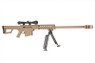 Galaxy M82A1 bolt action sniper rifle with Scope & Bipod in Tan