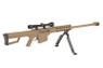 Galaxy M82A1 bolt action sniper rifle with Scope & Bipod in Tan