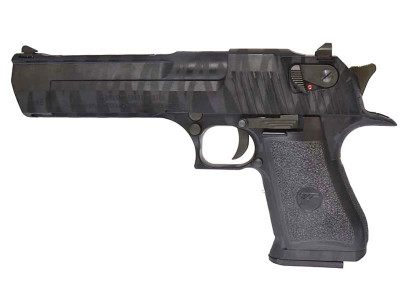 WE/Cybergun Desert Eagle .50AE GBB in Black With Tiger Stripes