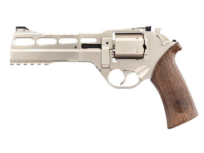 Chiappa 6" Charging Rhino 60DS Co2 Airsoft Revolver in Silver 