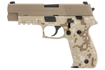 Raven R226 Gas Blowback pistol with Rail in Digital Camo & Brown