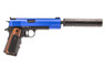 Vorsk VX-9 Agency GBB Pistol in Blue With Silencer