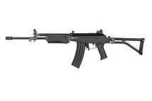 ICS Israeli Galil AEG Airsoft Rifle with Folding Stock in Full Black