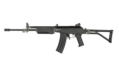 ICS Israeli Galil AEG Airsoft Rifle with Folding Stock in Full Black