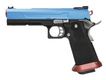 Armorer Works Custom Hi-Capa GBBP (Full Blue Slide - Red Barrel - AW-HX1105)