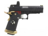 Armorer Works Hi-Capa GBB Pistol RMR Plate, Black Slide & Gold Barrel - (AW-HX2601)