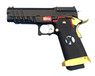 Armorer Works Custom Hi-Capa GBBP with RMR Plate (Full Black Slide - Black Frame - Gold Barrel - AW-HX2601)
