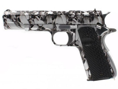 Armorer Works Custom Skull 1911 GBB Airsoft Pistol (AW-AW-NE2101)