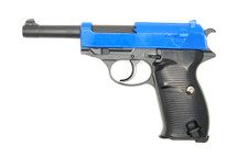 Working/Used Galaxy G21 Full Metal Walther P38 BBGun in Blue