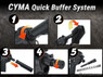 Cyma CM106B Platinum 9mm Rapid Strike AEG Carbine SBR in Black