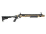 Golden Eagle M8874 - M870 AR Tactical Tri-Shot Gas Pump Action Shotgun in Tan