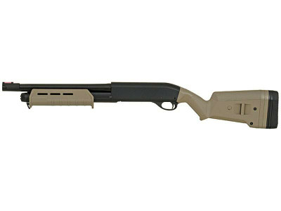 Cyma CM355M Tactical M870 Operator shotgun in Metal and Tan